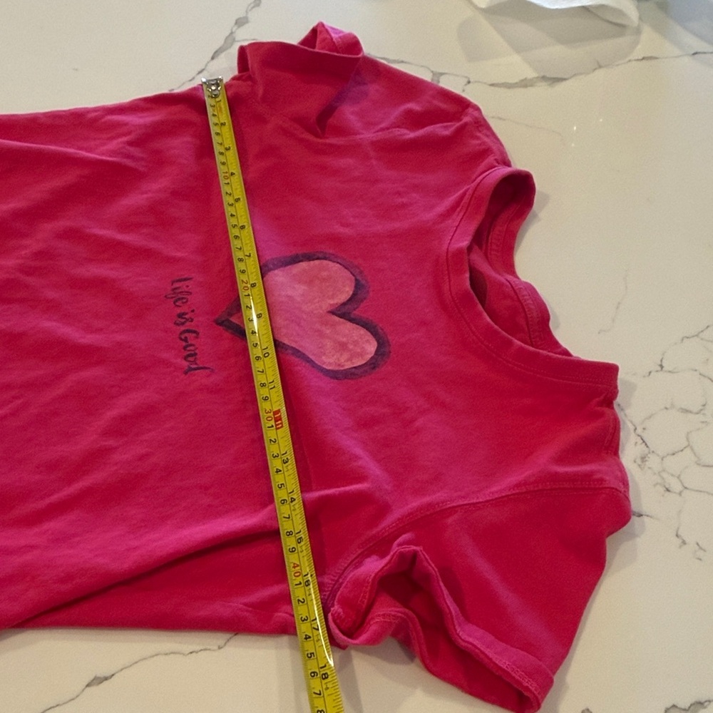 Life Is Good Women's Heart Tee - Pink - Picture 7 of 10